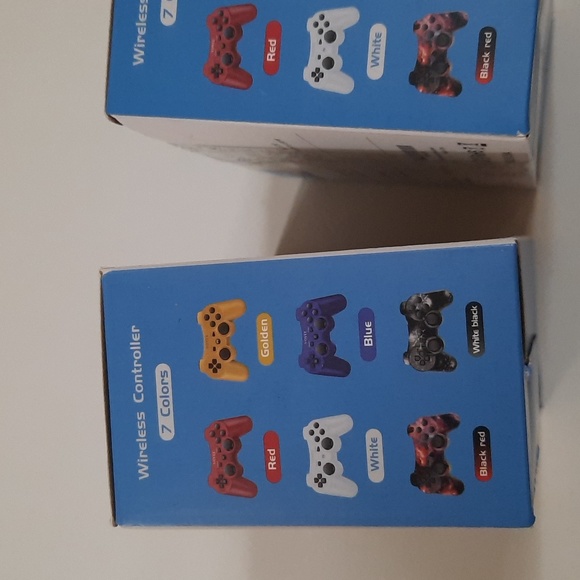 Pack Of 2 - Playstation 3 PS3 Wireless Controller Upgraded Joystick - Picture 3 of 6